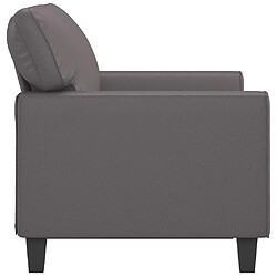 Acheter Maison Chic Canapé à 2 places,Sofa de Salon,Canapé droit Gris 120 cm Similicuir -GKD955949