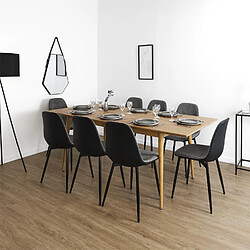 Avis The Home Deco Factory Table extensible pour 6 à 8 personnes en bois Gaspard - Marron