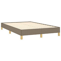 Acheter Maison Chic Lit adulte- Lit + matelas,Sommier à lattes de lit avec matelas taupe 120x190 cm tissu -GKD83064