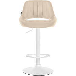 Avis Non Tabouret de bar Milet simili cuir blanc