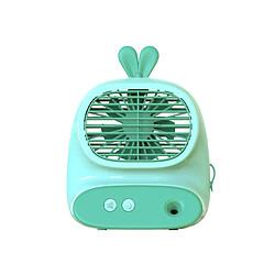 (Vert) Mini Ventilateur de Conception de Forme Simple de Bureau Élégant Alimentation Usb Portable Rechargeable