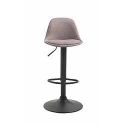 Non Tabouret de bar Kiel tissu noir