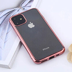 Wewoo Coque Souple TPU Transparent Etui de protection pour téléphone portable étanche et à l'eau iPhone 11 Pro 2019 Or rose