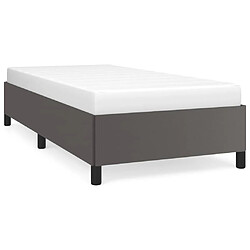 vidaXL Cadre de lit sans matelas gris 90x190 cm similicuir