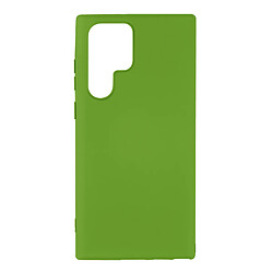 Avizar Coque Samsung Galaxy S22 Ultra Silicone Semi-rigide Finition Soft-touch Vert