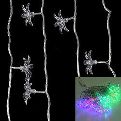 Wewoo Guirlande Transparent Pendentifs de fleurs multicolores 30-LED 7m décoration guirlandes AC 12-240V / EU Plug