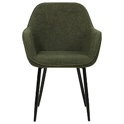 Acheter Beliani Chaise de salle à manger ALDEN Set de 2 Bouclé Vert foncé