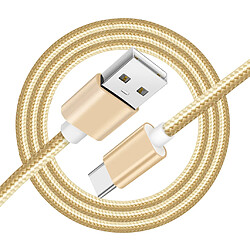 chargeur de câble usb de type c robuste pour câble de données de connexion 2a 1m pour android golden