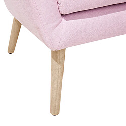 Beliani Fauteuil DRAMMEN Tissu Rose pas cher