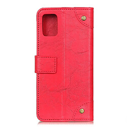 Avis Wewoo Housse Coque Pour Galaxy S11E Boucle en cuivre Rétro Crazy Horse Texture cuir à rabat horizontal avec support et fentes cartes et portefeuille rouge