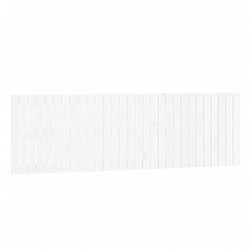 vidaXL Tête de lit murale Blanc 185x3x60 cm Bois massif de pin