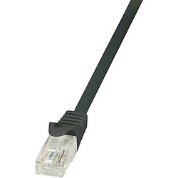 Avis LogiLink Câble patch EconLine, Cat. 6, U/UTP, 5 m, noir ()