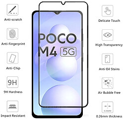 Avis Evelatus Full Cover 2.5D Verre Xiaomi Poco M4 5G / Poco M5 Antistatique / Colle Japon Noir