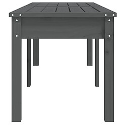 Helloshop26 Banc de jardin 2 places - 159,5 cm - Gris