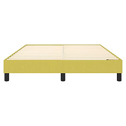 Sommier à lattes,Cadre à lattes de lit pour Adulte Vert 140x190 cm Tissu -MN33860 pas cher