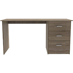 Habitat Et Jardin Bureau Laury - 121 x 55 x 74 cm - Chêne