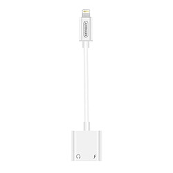 Avizar Adaptateur Audio et Charge iPhone vers Double Lightning Design compact - Blanc