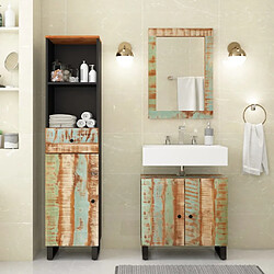 ComfortXL Ensemble De Meubles De Salle De Bain 3 Pièces Bois Massif Récupéré