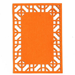 Wewoo Matériaux de décoration de tapis de fond non tissé épais coloré stéréo scolairetaille 40x28cm orange