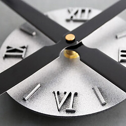 extra-large créative bricolage horloge murale maison décorative sunburst horloge argent