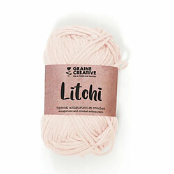 Graines Creatives Fil de coton spécial crochet et amigurumi 55 m - rose clair