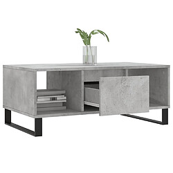 Acheter Maison Chic Table basse,Table Console Table d'appoint, Table pour salon Gris béton 90x50x36,5 cm Bois d'ingénierie -MN93745