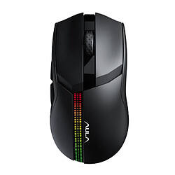 Aula F813 2in1 Souris sans fil 2.4G et filaire 4800dpi avec 7 boutons Noir