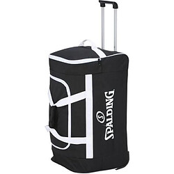 SPALDING Sac de sport a roulettes souple - 80 L - 2 roues - Noir