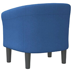 Maison Chic Fauteuil relax,Chaise pour salon cabriolet bleu tissu -MN70389 pas cher