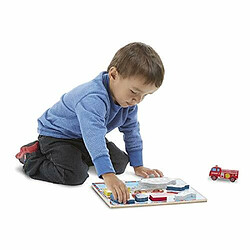 Acheter Melissa & Doug VAhicules chunky Puzzle en bois - Avion, train, voitures et bateaux (9 piAces)