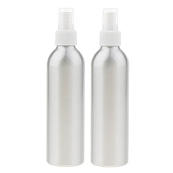 2 pcs aluminium vide rechargeable fine brume vaporisateur bouteille parfum sparyer 250 ml