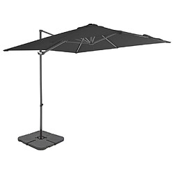 Maison Chic Parasol Jardin | Parasol avec base portable Anthracite - GKD82346