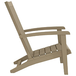 Acheter vidaXL Chaises de jardin Adirondack lot de 2 marron clair PP