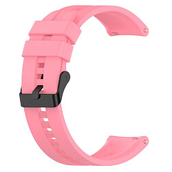 Bracelet en silicone 20mm, réglable, boucle d'acier noir/rose pour votre Huawei Watch GT Runner/Watch GT3 42mm