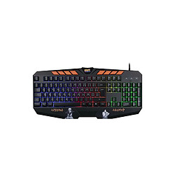 Clavier gaming rétroéclairé Azerty Kxlicences Naruto pour PC Noir