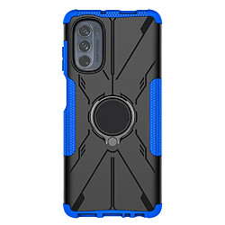 Coque en TPU anti-chute avec béquille pour votre Motorola Moto G62 5G - bleu