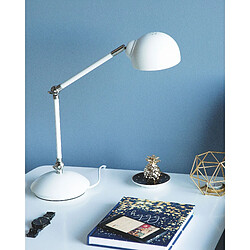 Beliani Lampe de bureau blanc HELMAND