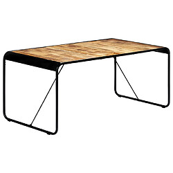 vidaXL Table de salle à manger 180x90x76 cm Bois de manguier brut