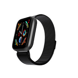 Wewoo Bracelet connecté K6 Écran couleur TFT de 1,3 pouceSmartwatch IP67Bracelet en métalRappel d'appel / Surveillance de la fréquence cardiaque / du sommeil / Rappel de la sédentarité Noir