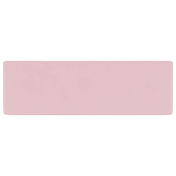 Avis vidaXL Lavabo de luxe Rose mat 41x30x12 cm Céramique