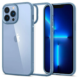 Spigen Sgp Spigen Ultra Hybrid [Anti-Jaunissement] Coque Compatible avec iPhone 13 Pro Max - Bleu Sierra