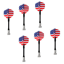 Acheter 6 pièces magnétiques fléchettes pour aimant dartboard dart board usa drapeau national