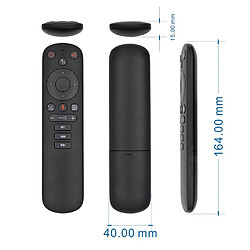 Avis G50S Wireless Flying Air Mouse Gyro Instrument 2.4G USB Infrarouge Apprentissage Télécommande G50 Intelligent Android TV Universal Equipment Comparison G20 G30 | Télécommande(Le noir)