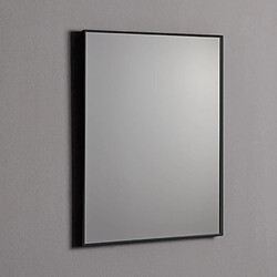 Kiamami Valentina MIROIR 60X80 AVEC CADRE EN PVC ET BORD NOIR MAT