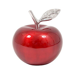 Home Edelweiss Statuette pomme rouge en aluminium Claire 13 cm.