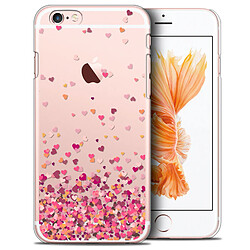 Caseink Coque Housse Etui Apple iPhone 6/6s Plus 5.5 [Crystal HD Collection Sweetie Design Heart Flakes - Rigide - Ultra Fin - Imprimé en France]