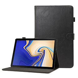 Wewoo Housse en cuir à rabat horizontal Crazy Horse Texture pour Galaxy Tab S4 10.5 T830 / T835, avec emplacements pour cartes, support et fonction sommeil / réveil (Noir)