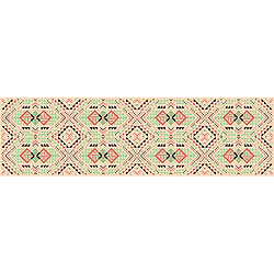 Alter Chemin de cuisine, 100% Made in Italy, Tapis résistant aux taches avec impression numérique, Tapis antidérapant et lavable, Modèle Vintage - Texas, 240x52 cm