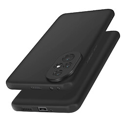 Avizar Coque pour Honor 200 Pro Silicone Finition Mate Soft Touch Noir