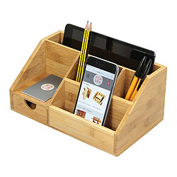 Avis Universal Boîte de rangement en bois multifonctionnelle de bureau avec tiroir de bureau, boîte de bijoux de bureau, cosmétique de bureau, porte-papeterie.